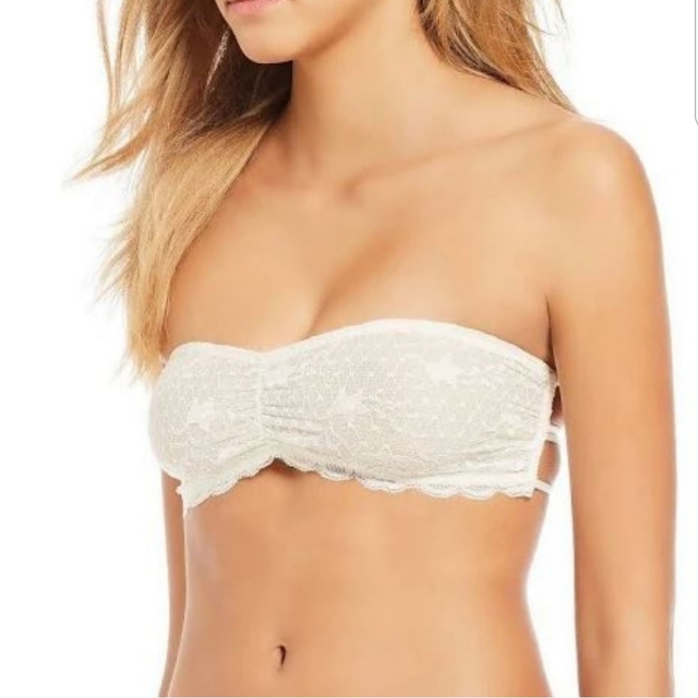 NWT Free People strapless lace bandeau bra
